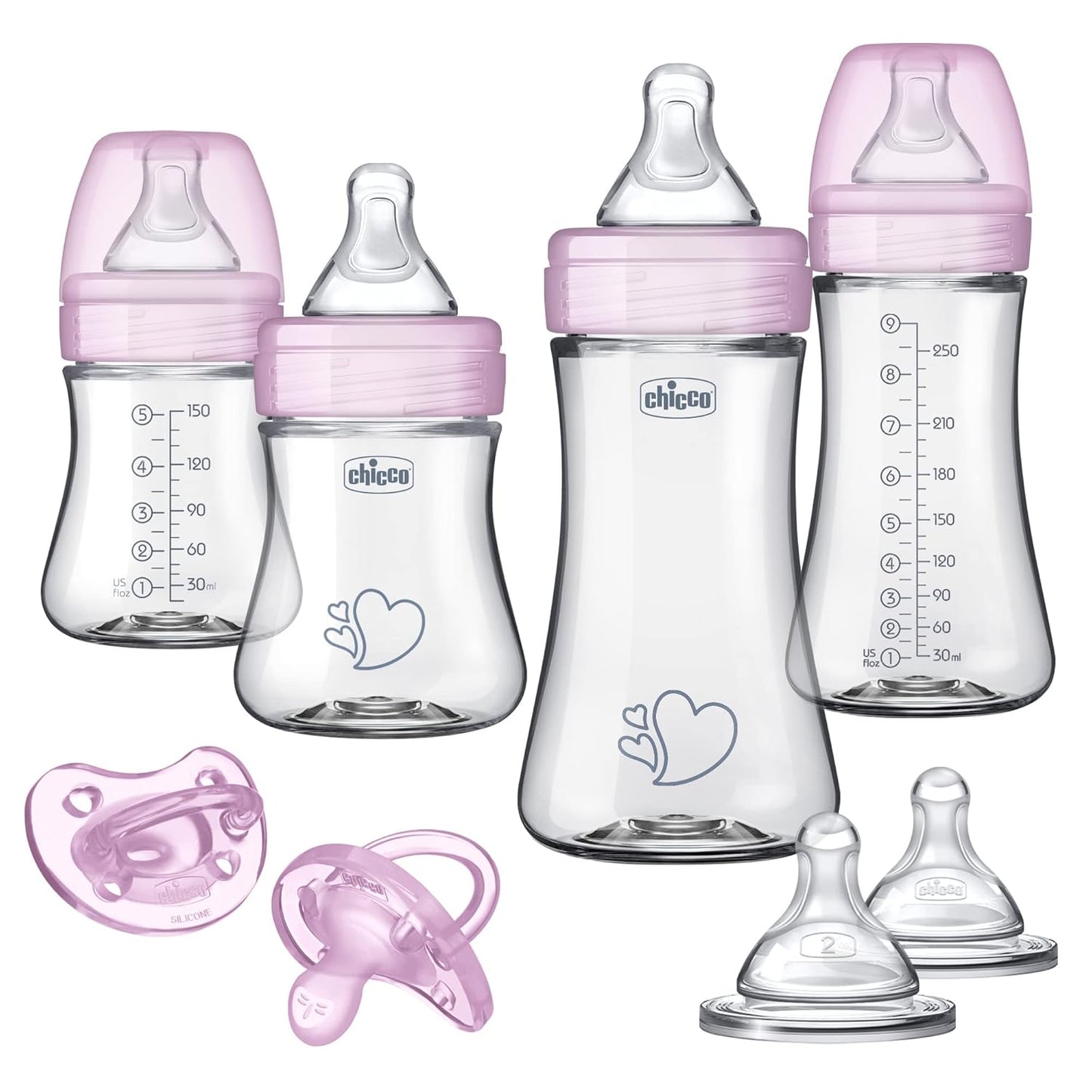 Chicco Duo Newborn Hybrid Baby Bottle Gift Set for Parents