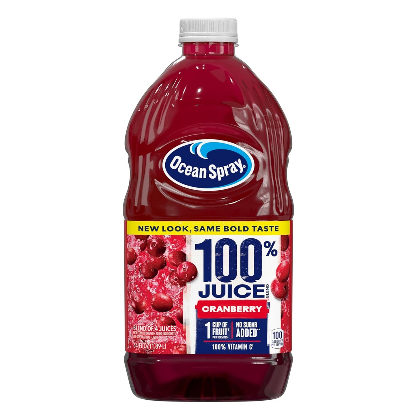 100% Cranberry Juice Pack of 8 - Nature's Super Fruit Boost
