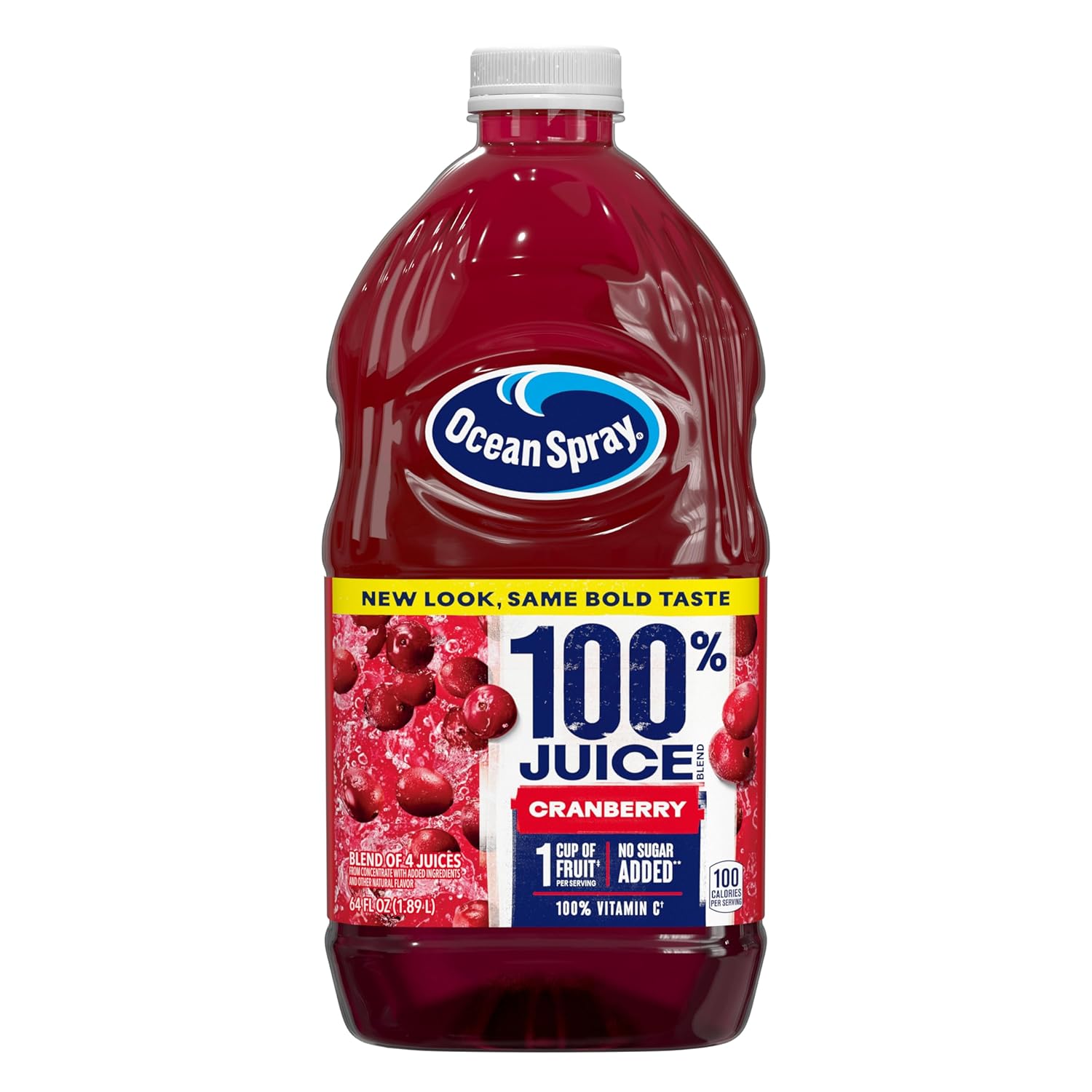 100% Cranberry Juice Pack of 8 - Nature's Super Fruit Boost