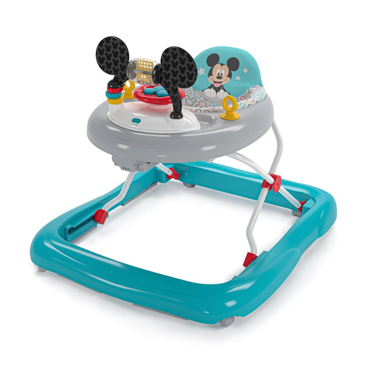 Disney Mickey Mouse 2-in-1 Baby Walker - Easy Fold & Toy Station