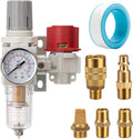 Pneumatic Air Compressor Filter Regulator Combo 1/4 NPT - Durable