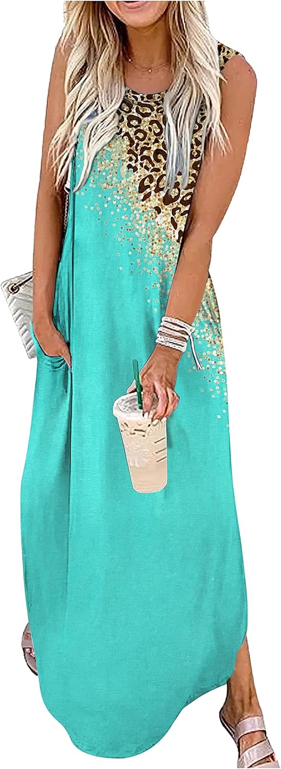 CHUNTIANRAN Women's Summer Maxi Dress for Casual Beach Wear