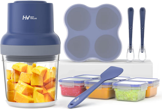 HEYVALUE 13-in-1 Baby Food Maker: Blend, Store, & Feed