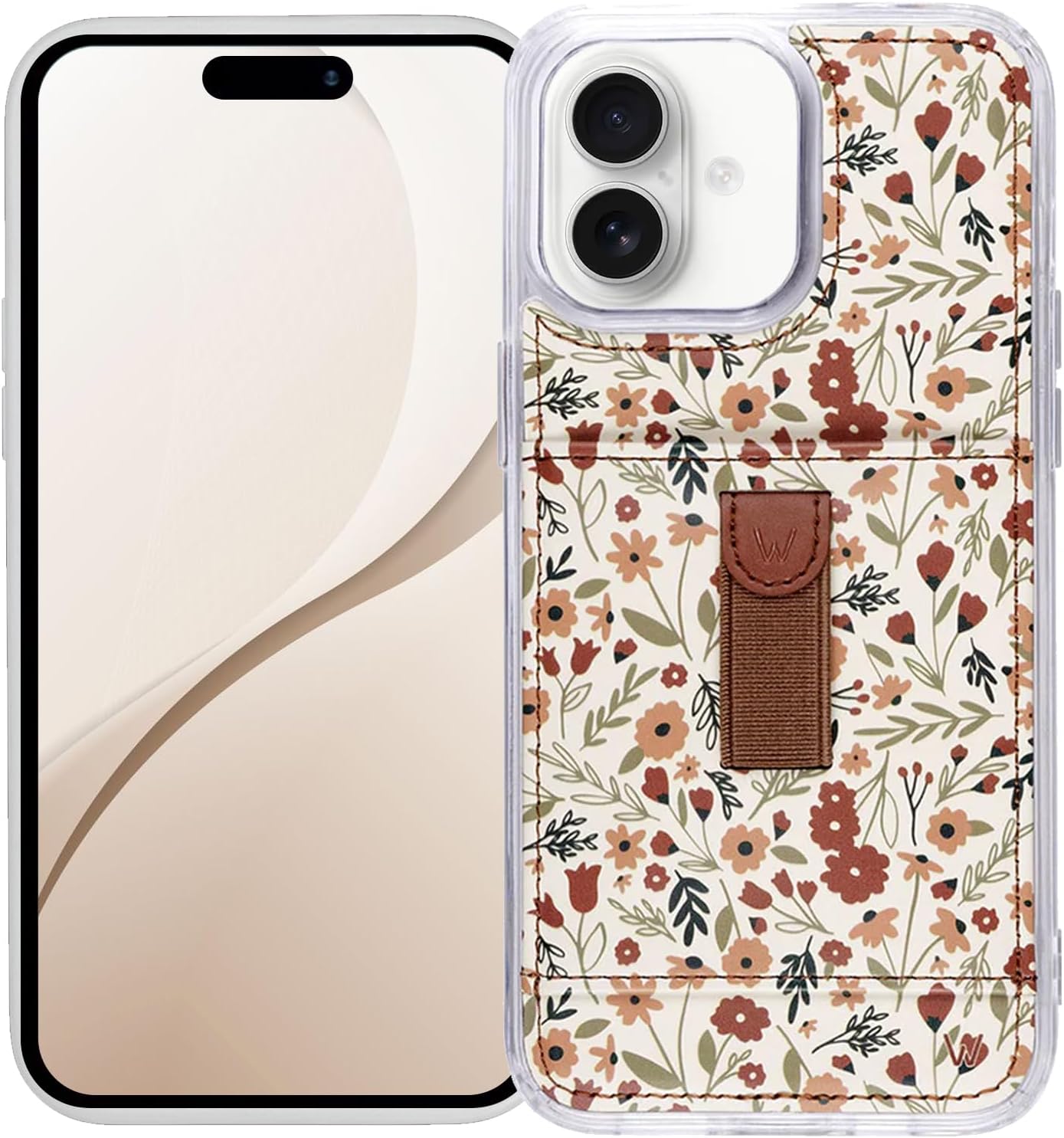 Walli iPhone 16 Plus Case - Aesthetic Sport Wallet Cover