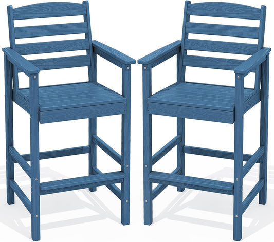 Oversize Adirondack Bar Chairs Set of 2 for Outdoor Relaxation