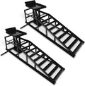 2 Pack Hydraulic Car Ramps 6600lbs 3T Low Profile Vehicle Lift