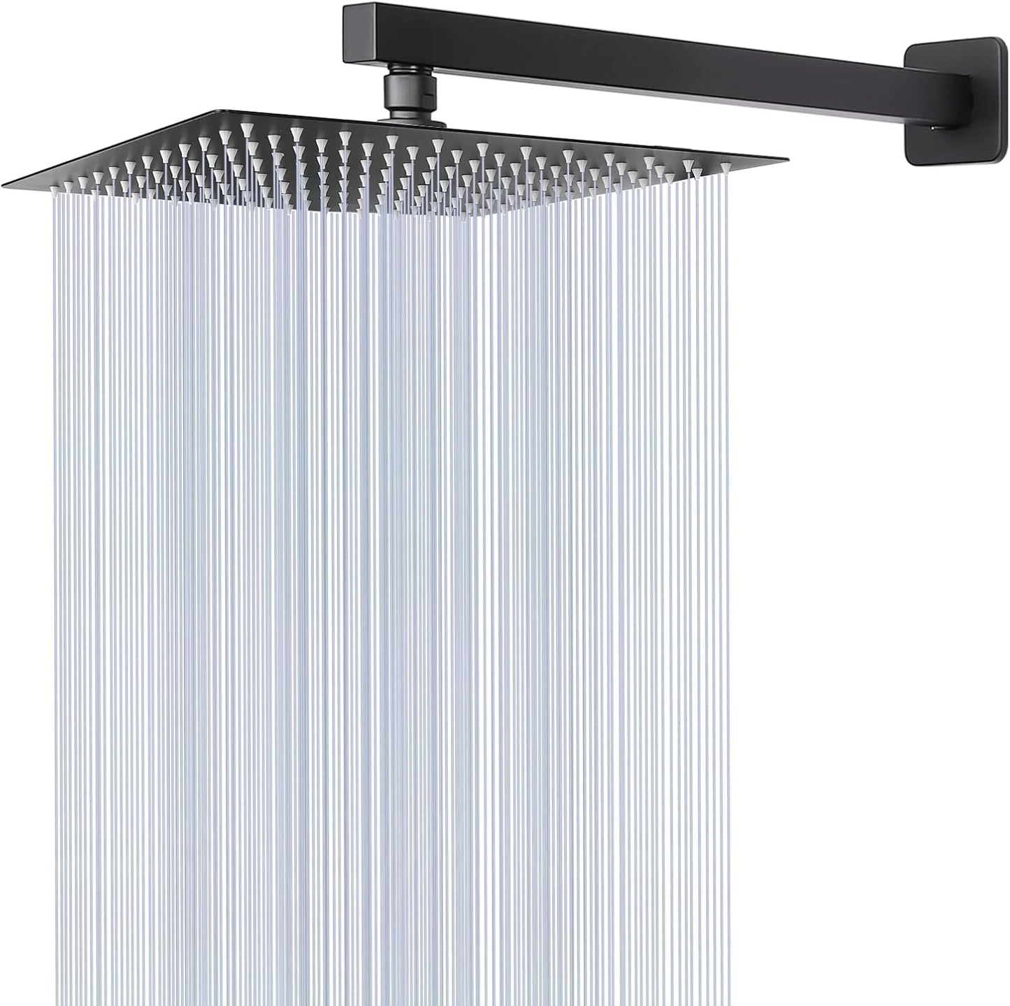 High Pressure Square Shower Head with Extension Arm for Luxury