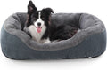 Orthopedic Warming Soft Calming Dog Bed Medium - Supportive Bolsters