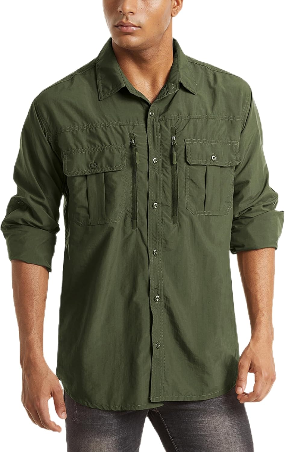 Sun Protection Button Down for Outdoor Adventures