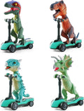 DINOBROS Mini Dinosaur Scooter Set - Fun Pull Back Cars for Boys!