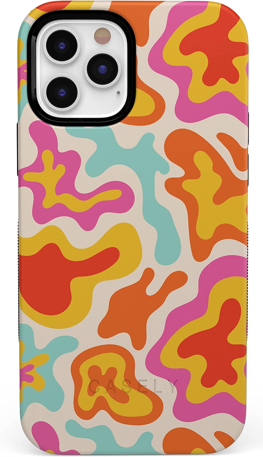 Casely iPhone 12 Pro Max Case with Tropical Color Splash Design