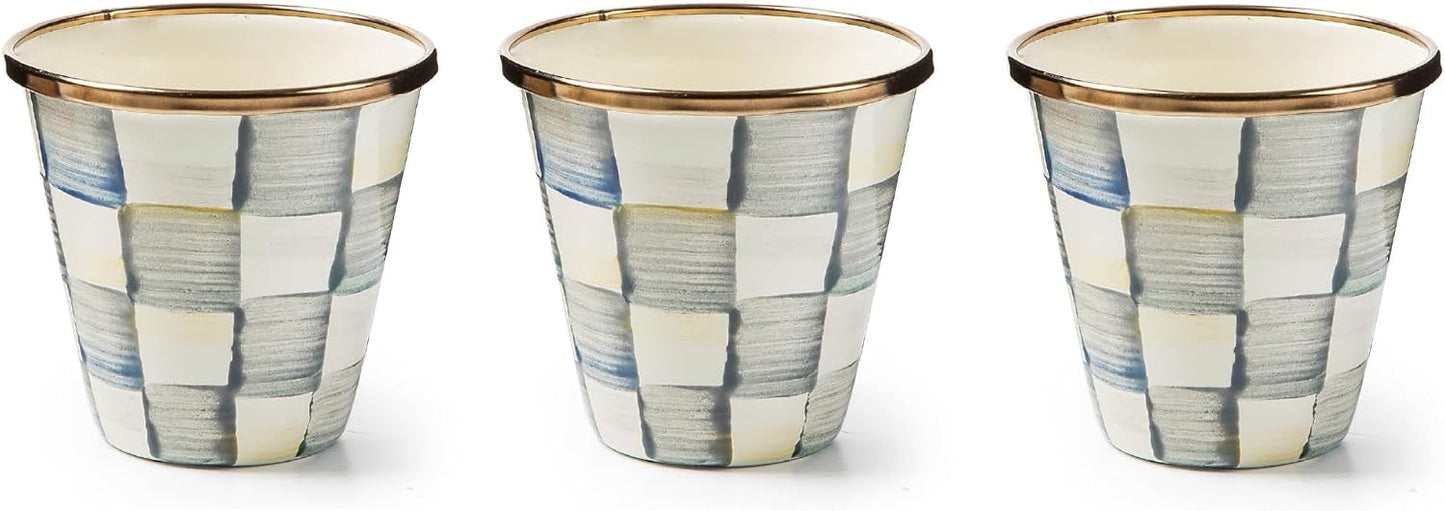 MACKENZIE-CHILDS Enamel Herb Pots for Indoor & Outdoor Use