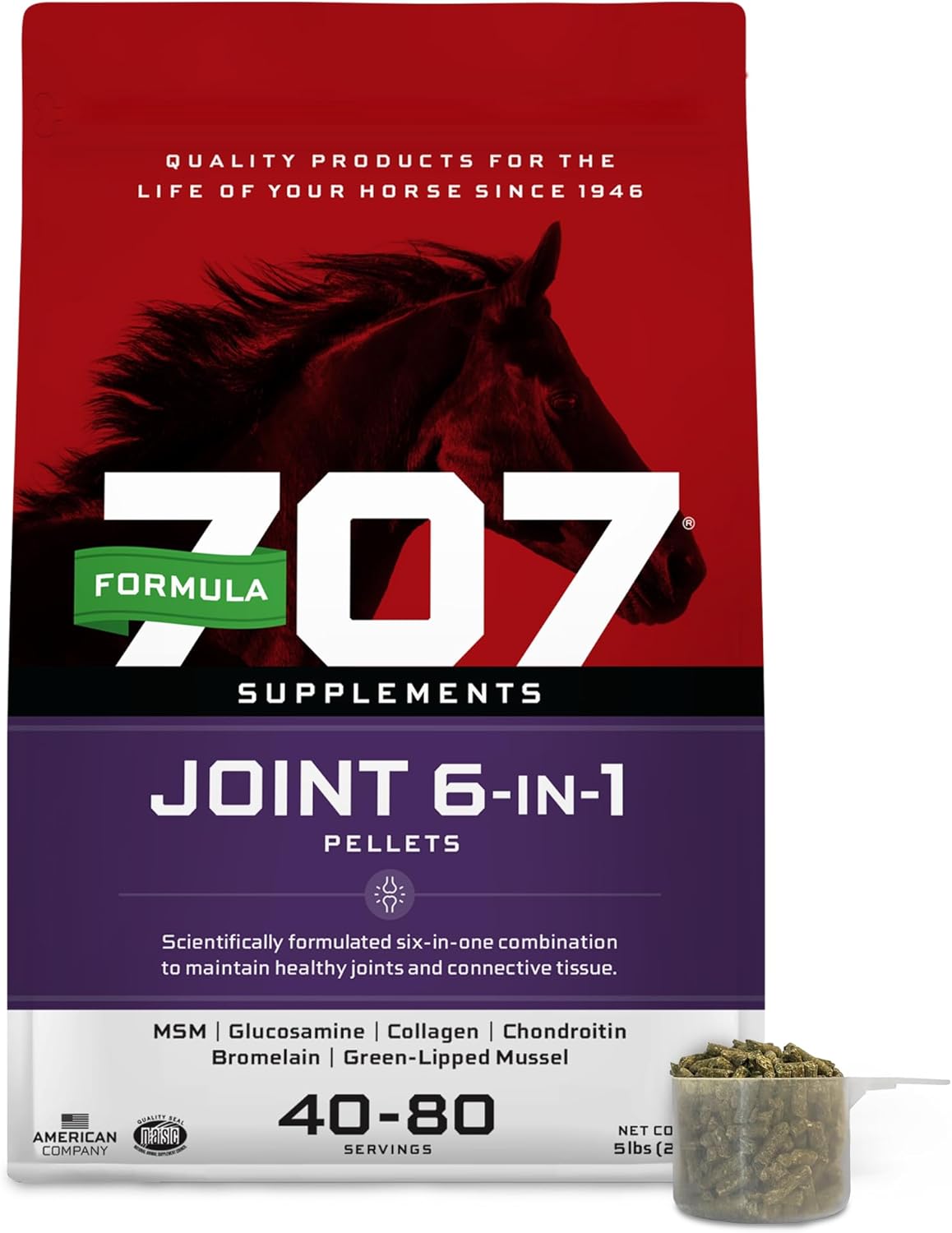 Formula 707 Joint 6in1 Equine Supplement for Horse Health