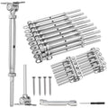 1/8 in Cable Railing Kit 30 Pairs Swage Toggle Turnbuckle - Adjustable