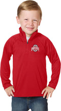 Toddler Boys 1/4 Zip NCAA Pullover Wind Shirt - Lightweight Polyester