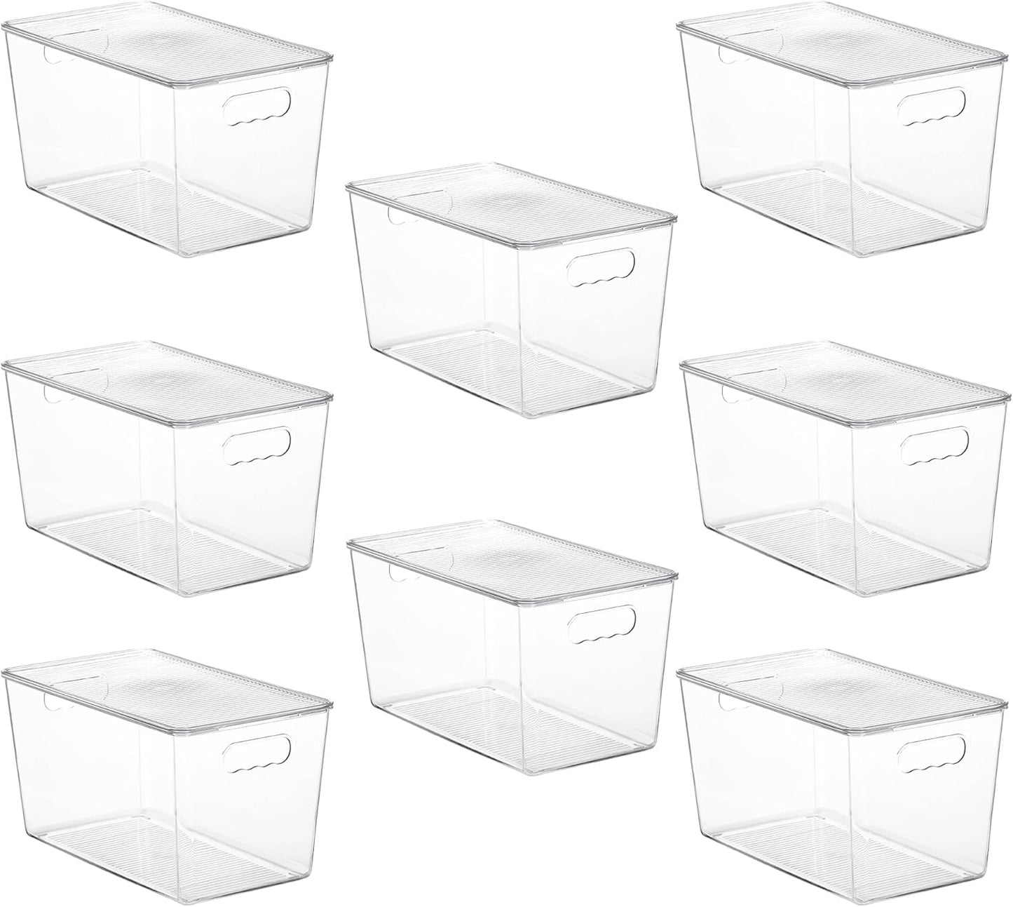 Vtopmart Clear Stackable Storage Bins for Kitchen Organization