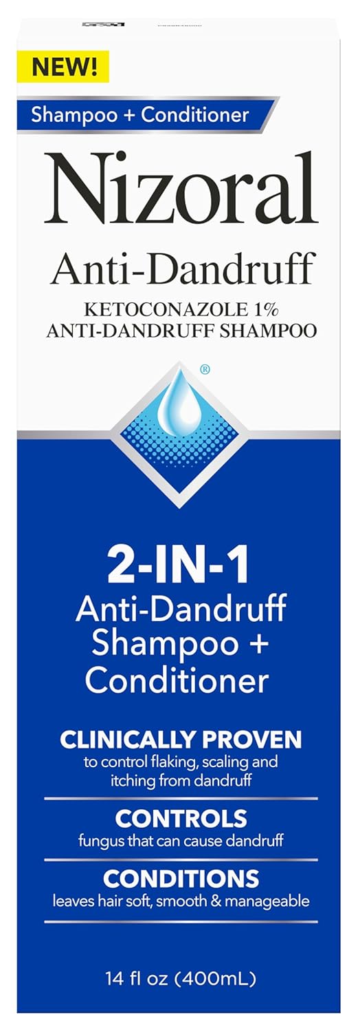 Nizoral 2-IN-1 Ketoconazole Shampoo: Bye Dandruff!