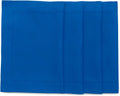 Blue Placemats Set of 4 - Cotton Linen Hemstitch for Holidays