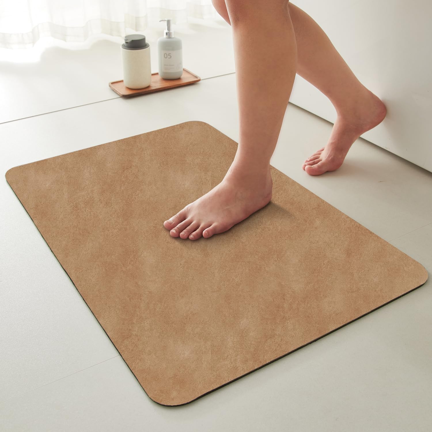Bathroom Mat Quick Dry Non Slip Washable Thin Absorbent 24x36