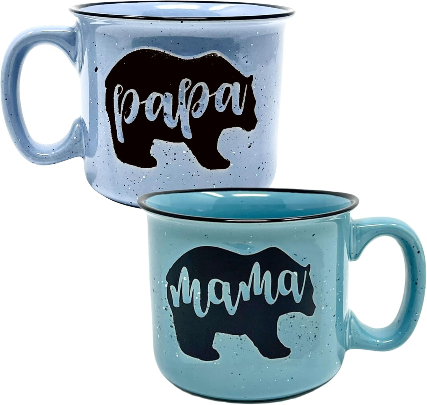 Mama and Papa Bear Coffee Mug Gift Set for Moms and Dads
