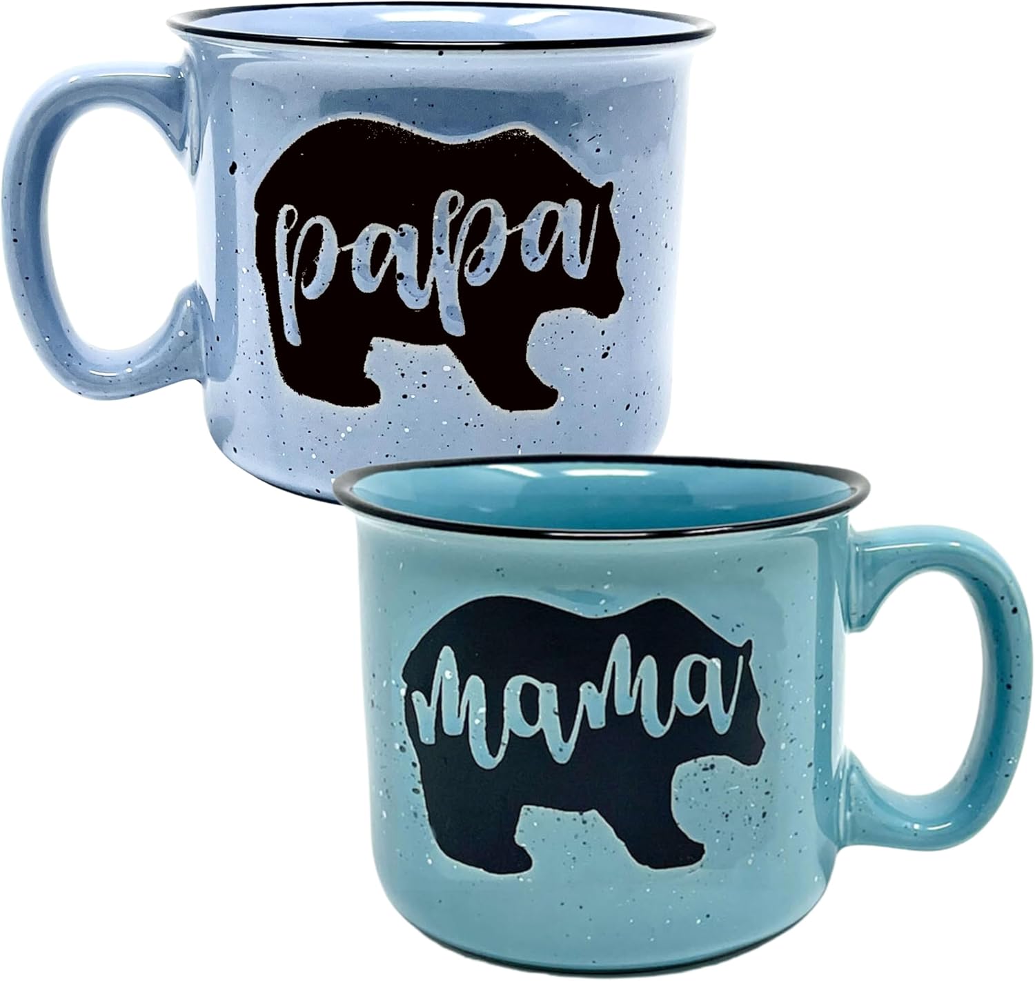 Mama and Papa Bear Coffee Mug Gift Set for Moms and Dads