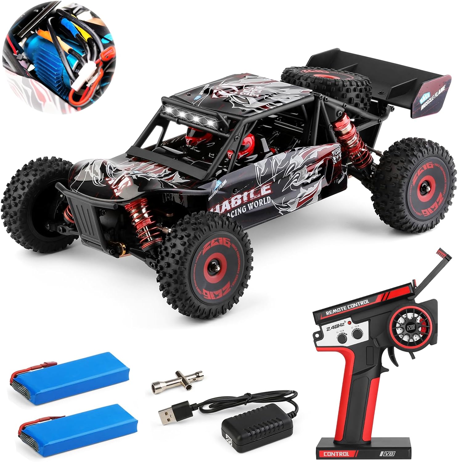 High Speed 75km/h Brushless RC Buggy for Adults