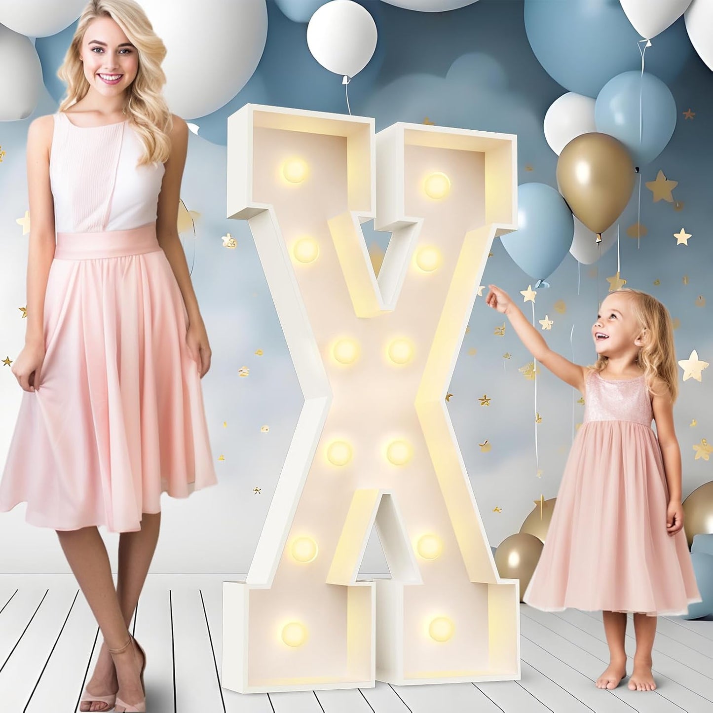 4FT Light Up Letter Marquee Lights for Parties and Events
