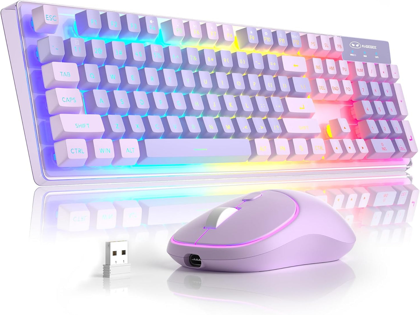 Wireless RGB Keyboard & Mouse Combo - Ultimate Gaming Experience!