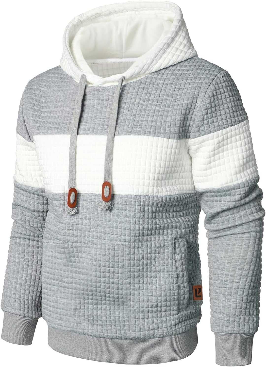 Mens Sweatshirts Long Sleeve Pullover Casual Drawstring Hoodie