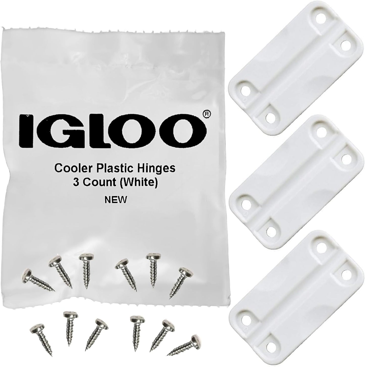 Igloo Cooler Replacement Hinges (Set of 3) - UV Protected