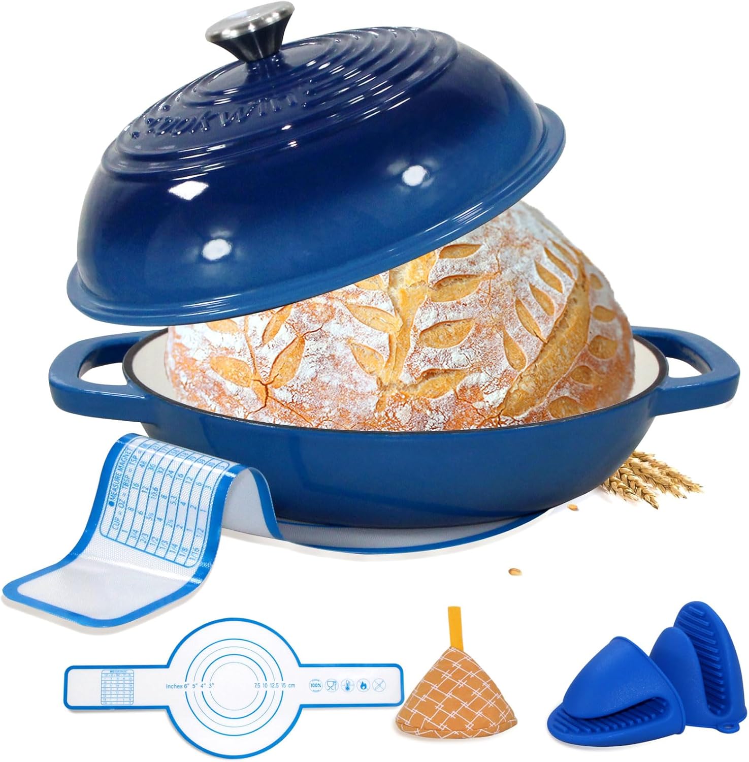 Enameled Cast Iron Dutch Oven for Perfect Bread Baking