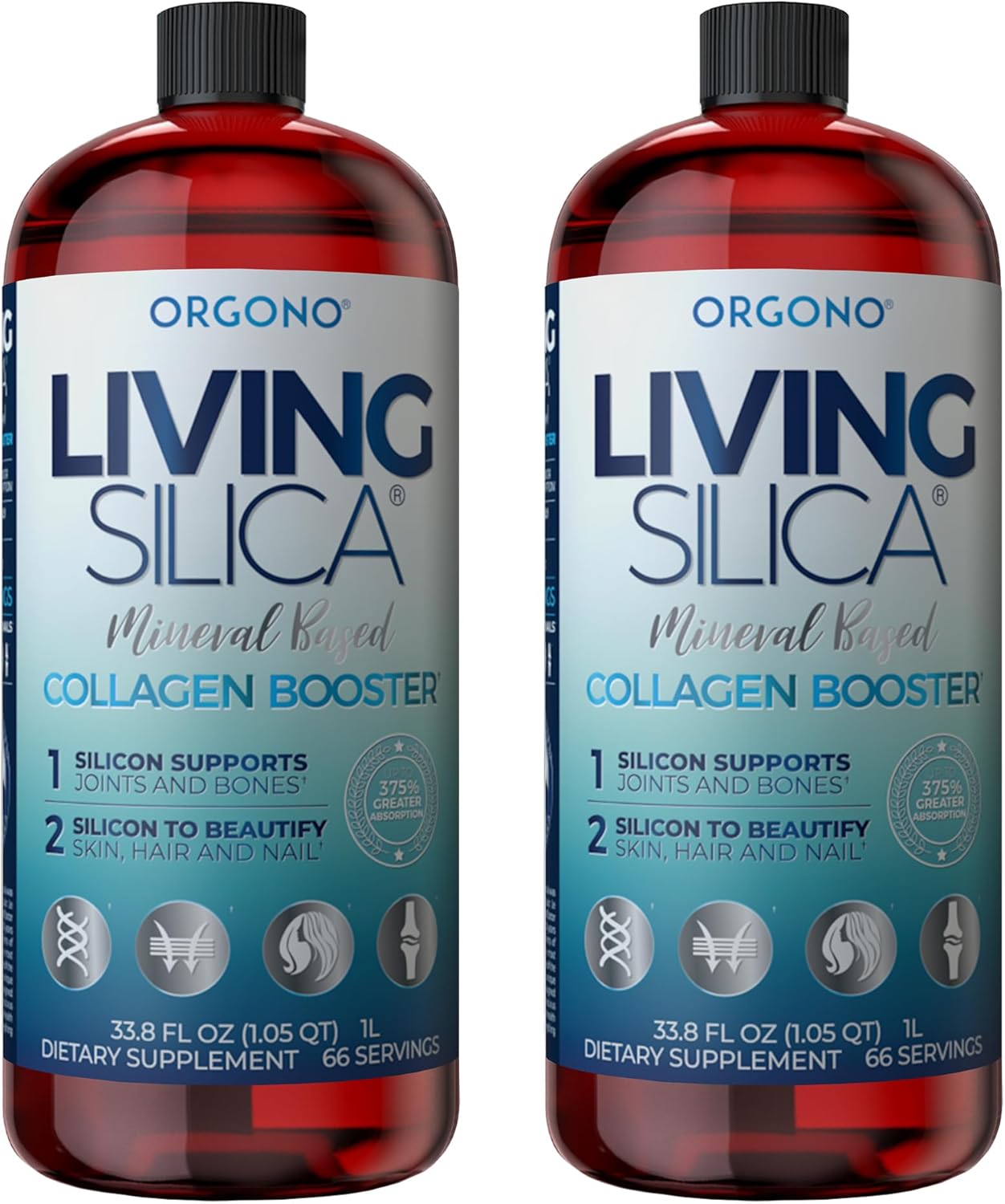 Orgono Living Silica Kit 2 Collagen Booster for Glowing Skin