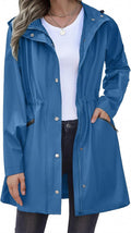 Raincoat Women Long Hooded Waterproof Trench - Lightweight Packable