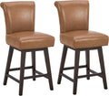 CHITA 26 Inch Counter Height Swivel Bar Stools Set of 2