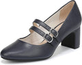LifeStride Womens True Mary Jane Pump - Comfortable Block Heel Pumps