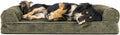 Orthopedic Foam Sofa Dog Bed - Faux Fur & Velvet Comfort