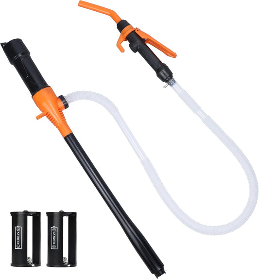 Portable Electric Fuel Transfer Pump - Ideal for Gas & Diesel - 3.5GPM Flow