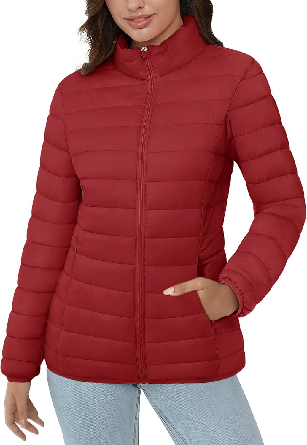 Lightweight Quilted Puffer Jacket for Women - Warm & Stylish