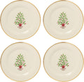 Lenox Holiday Tree Accent Plates Service for 4 - Classic Christmas