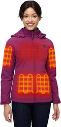 Women's Dual Control Heated Jacket with 5 Heat Zones - Pocket Heating