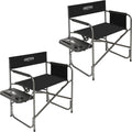 Camping Directors Chair with Side Table and Drink Holder - Foldable