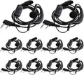 Kathfly 30 Pack Walkie Talkie Earpiece with Mic G Shape - Team Pack