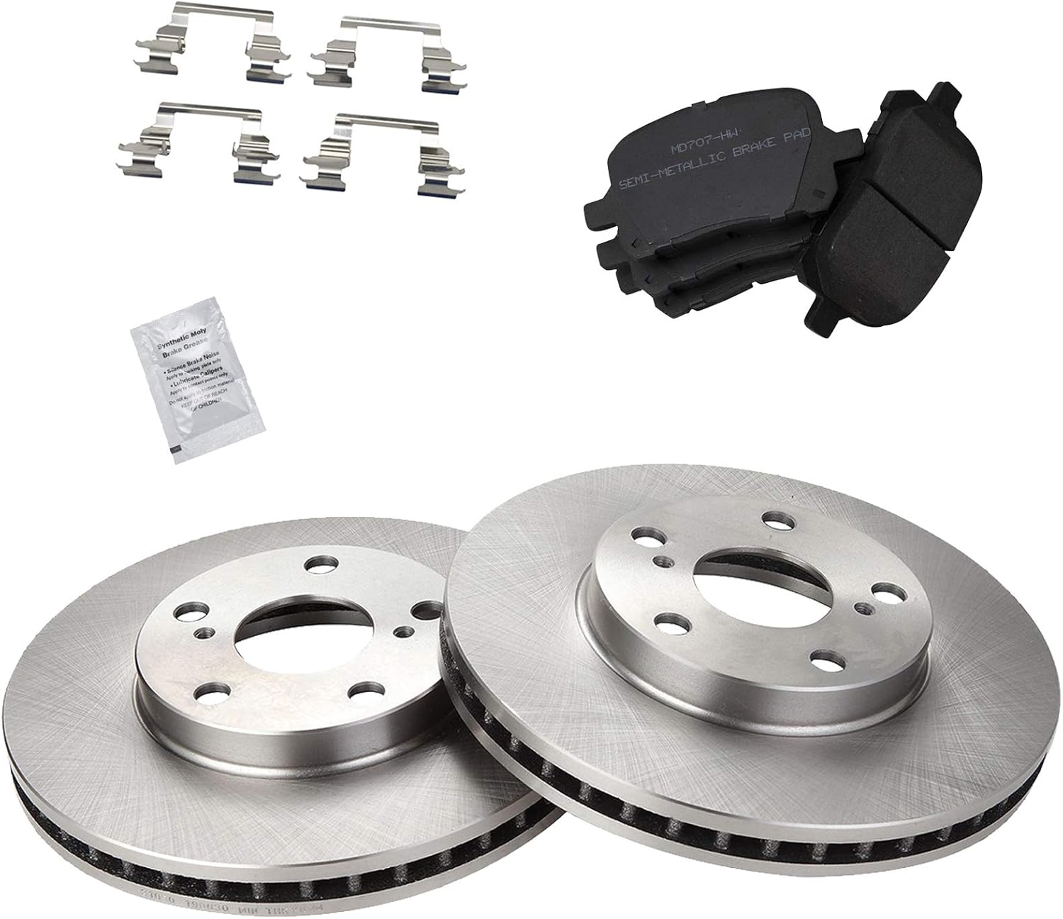 TRQ Front Brake Pad & Rotor Kit for Lexus ES300 and Toyota