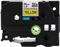 Brother Laminated Extra-Strength Black on Yellow 1 1/2 in Tape