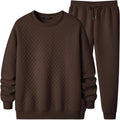 Men's Quilted 2 Piece Casual Tracksuit - Comfortable Everyday Set