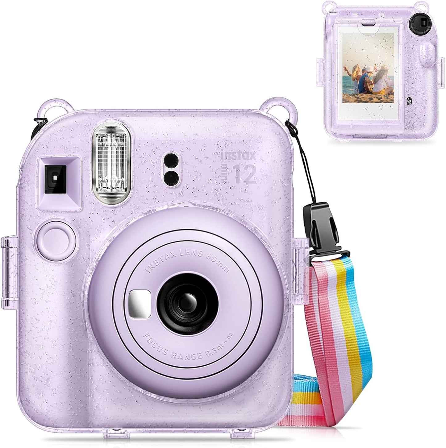 Fintie Crystal Clear Case for Fujifilm Instax Mini 12 - Photo Storage & Protection