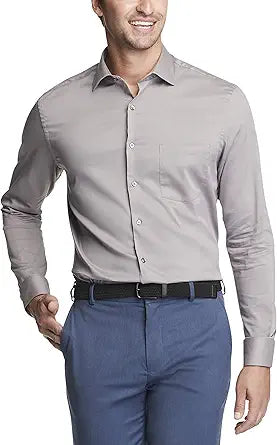 Van Heusen Men's TALL FIT Dress Shirt with Stain Shield Technology