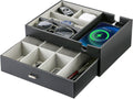 ProCase 2 Layers Valet Tray Gift for Men - Nightstand Organizer