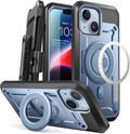iPhone 14 Plus Case with Stand - Rugged Magnetic Protection