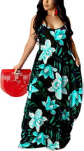 Plus Size Hawaiian Dresses for Women Luau Sundress - Beach Maxi